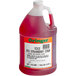 A plastic jug of Oringer Strawberry Milkshake Base Syrup with a white cap.