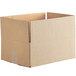 A rectangular cardboard box with a brown stripe.