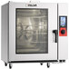 A Vulcan 10 pan electric combi oven with a glass door.