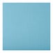 A blue vinyl seat for a bar stool.