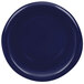 A navy blue Thunder Group smooth melamine ramekin with a black rim on a white background.
