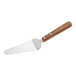 An American Metalcraft pie server with a wood handle.