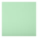 A Lancaster Table & Seating clear coat finish cross back bar stool with a seafoam vinyl padded seat.