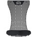 A black rubber mat with a black and white hexagon pattern.