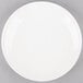 A Homer Laughlin Ameriwhite Alexa bright white china salad plate with a white rim.