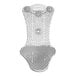 A white plastic WizKid urinal screen with a mesh design.