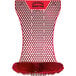 A red and black hexagon patterned WizKid Splash Hog mini urinal screen.