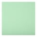 A Lancaster Table & Seating clear coat finish swivel bar stool with a seafoam vinyl padded seat.