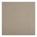 A close-up of a taupe vinyl padded seat for a Lancaster Table & Seating cross back chair.