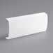 A white rectangular sign panel for an Avantco refrigerator on a gray surface.