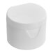 A 24/410 white unlined flip top lid.