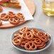 A plate of Tom Sturgis Low Sodium Little Ones pretzels.