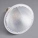 An Eiko 14 watt flood LED light bulb with a white base.