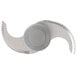 A white Robot Coupe fine serrated "S" blade with a handle.