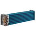 An Avantco evaporator coil with blue and silver heat exchanger fins and copper pipes.