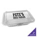 A clear plastic GET Eco-Takeouts container with black text.