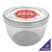 A clear plastic GET soup container with a lid.