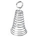 An American Metalcraft spiral menu / card holder with a metal spiral.