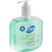 A case of 12 Dial Professional Basics liquid hand soap with green pumps.