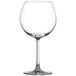 An Anchor Hocking clear wine glass with a stem.