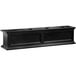 A black rectangular Mayne Fairfield window box.