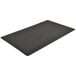 A black rectangular Notrax anti-fatigue mat with white dots in a patterned design.