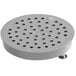 A grey Regency ScrapLock locking drain strainer with holes in it.