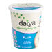 A white container of Daiya vegan cream cheese with a blue and white label.