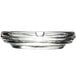 A clear glass Libbey round ashtray.