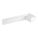 A white plastic rectangular sink with a handle.