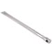 A stainless steel Main Street Equipment oven burner tube with a round end.