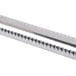 A stainless steel Main Street Equipment oven burner tube with holes on the end.