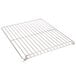 A Main Street Equipment metal oven rack with a wire grid on it.