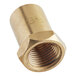 A brass threaded Main Street Equipment 36 Burner Orifice nut.
