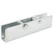 A stainless steel Main Street Equipment door hinge seat.