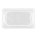 A translucent polypropylene seal cover designed for a 1/9 size food pan.