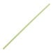 A green unwrapped Choice Collins straw with a long handle on a white background.