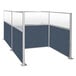 A Versare Hush Panel double cubicle with window glass doors.