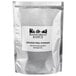 A silver bag of orange peel powder with a white label.