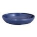 a blue plastic bowl with a white background