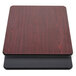 Lancaster Table & Seating 30 inch x 48 inch Laminated Rectangular Table Top Reversible Cherry / Black