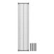 A black metal Regency dunnage shelf with metal rods.