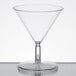 A clear plastic Fineline Tiny Tini with a clear stem.