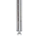 A silver Metro Super Erecta stainless steel post.