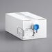 A white box with a blue cap.