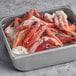 A tray of frozen Snow Crab Clusters.