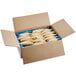 A white box of White Toque apple turnovers.