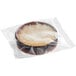 A plastic-wrapped White Toque Creme Brulee bowl.