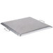 A 23" x 23" square metal tray with handles.