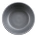 A close-up of a grey GET Roca Matte melamine bowl.